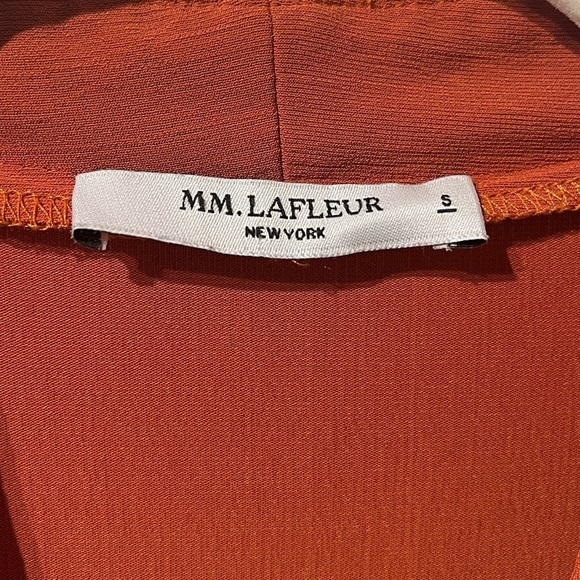 MM Lafleur The Wilder Top-Knit Crepe in Burnt Orange Size Small - Picture 8 of 9